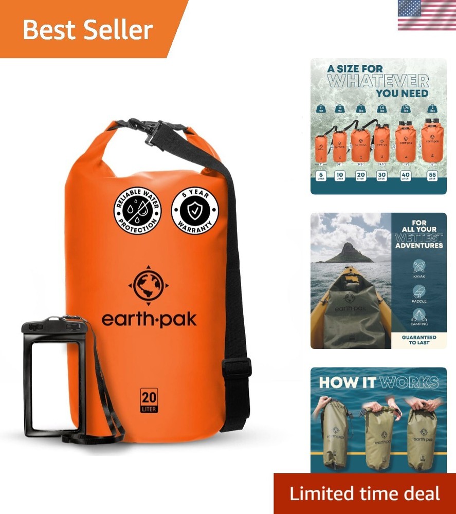 Polyvinyl Chloride 40L Waterproof Dry Bag with Phone Case – Ultimate Protection