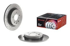 08.9975.1X Xtra UV Coated solid drilled Rear Brake Rotor FORD/VOLVO/VOLVO