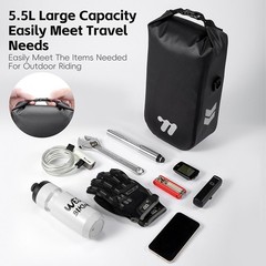 WEST BIKING Bicycle Front Fork Bag Waterproof Reflective Gravel Bike Bag 5.5L
