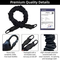 Prior Fitness Premium Bungee Cord Heavy Duty Bungee Fitness Cord242-264Pounds