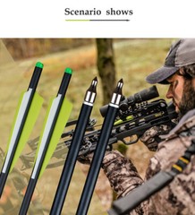 12pcs 20 inch Crossbow Bolts Carbon Crossbow Arrows / 12pcs 100 grain Broadheads