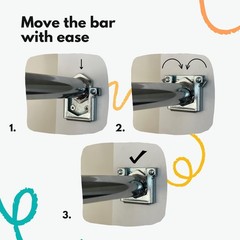 Brackets for Doorway Pull-up Bar – Chin-up Bar – Gymnastics bar