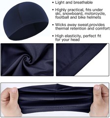 Summer Motorcycle Helmet Liner Skull Cap for Outdoor Riding Breathable Dome Hat