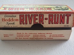 VIntage Genuine Heddon Spook Sinket River-Runt Fishing Lure, in box