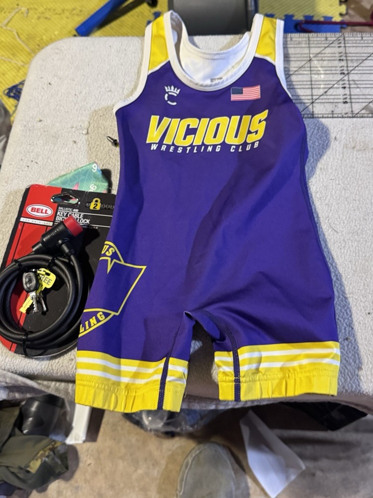 Vicious Youth Small Wrestling Singlet Purple