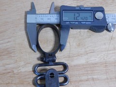 Unknown Rifle Barrel Band Stacking Swivel & Matching Swivel, Winchester?, 4/48
