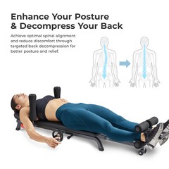 Adjustable Stretch Spinal Decompression Inversion Table Posture Back Enhancer