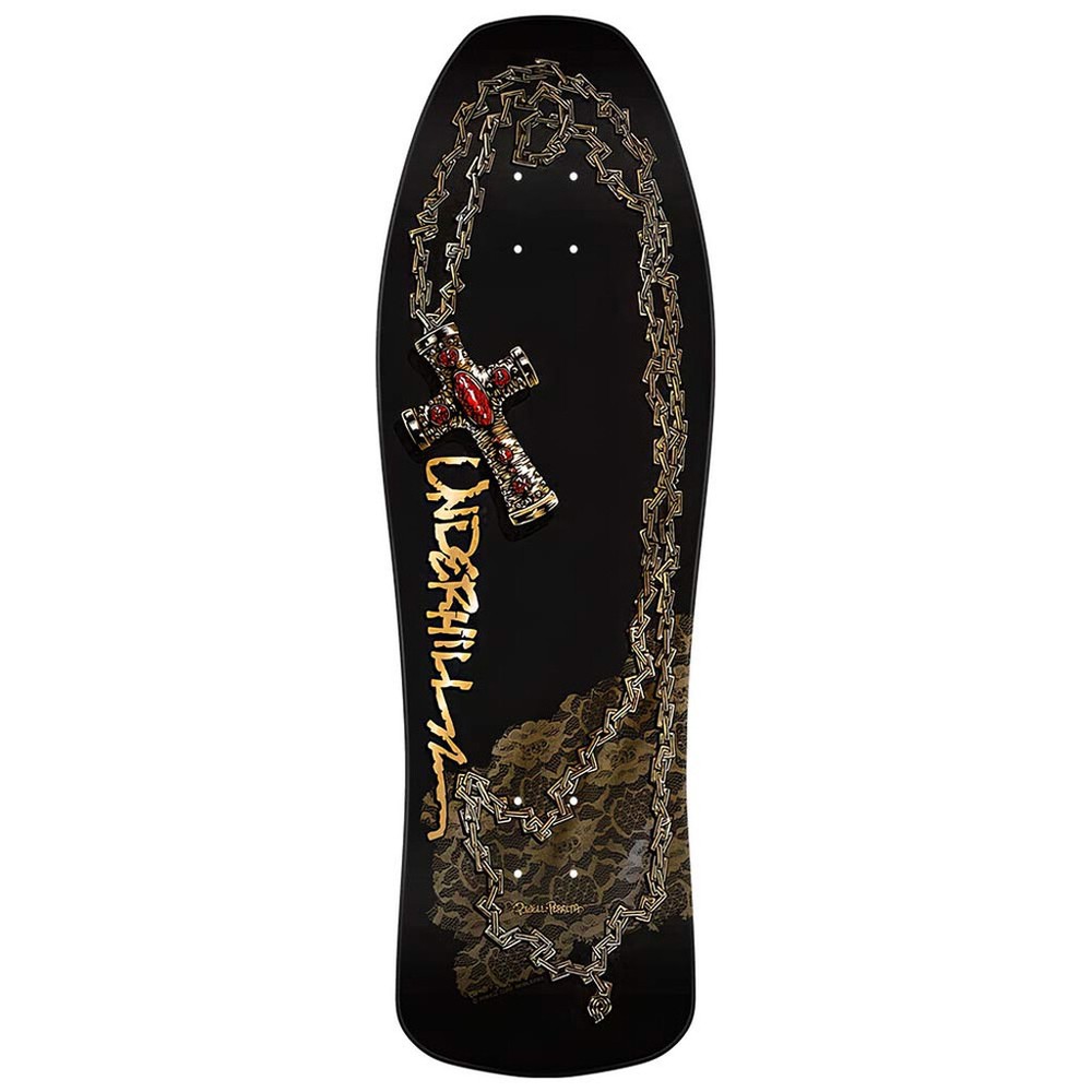 Powell Peralta Ray Underhill CROSS AND CHAINS Skateboard Deck BLACK/GOLD FOIL