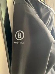 Bogner Fire & Ice hoodie Individual XL black poly elastane Deer Valley NWOT