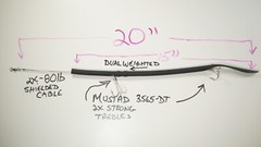 (2 Pack) Double Treble Classic Cuda Tube -Yellow, Black, Green, Orange, Pink,Mix