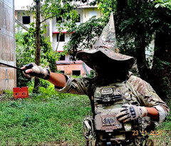 Outdoor Camouflage Hunting Tactical Large Brim Cosplay Wizard Hat