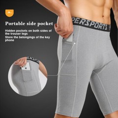 Men Compression Sport Shorts Athletic Workout Running Performance Baselayer