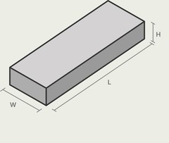 Naniwa NK-2091 Professional Whetstone Kagayaki #12000 210×70×10mm, Gray