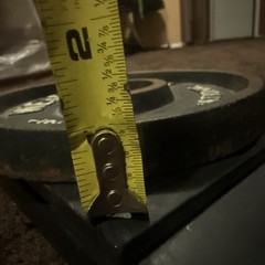 Weider International Single 2.5 kg 5.5 lb Olympic plate Weight change kilo Vtg