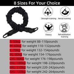 Prior Fitness Premium Bungee Cord Heavy Duty Bungee Fitness Cord242-264Pounds