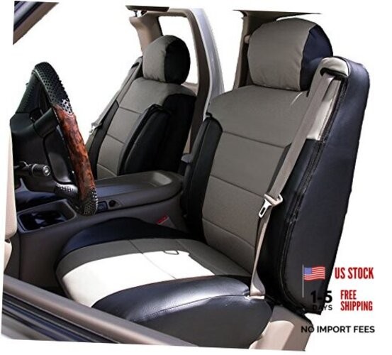 2000-2002 Chevy Silverado Artificial Leather Custom Made Original Black/Grey