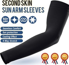 UV Sun Protection Arm Sleeves Compression Sleeves to Cover Golf Cooling Sleeves