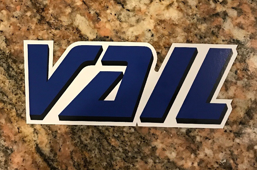 Vail Ski Sticker – Skiing Snowboarding Colorado Mountain Sports Burton