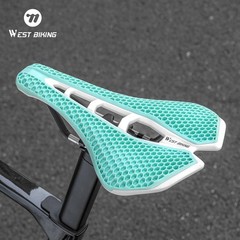WEST BIKING Bicycle Saddle 3D Honeycomb Hollow Racing Bike Seat Cushion