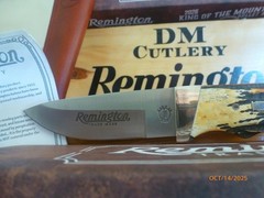 Remington 2026 Bullet Knife King of the Mountain Stag Bone Fixed Blade w/Sheath