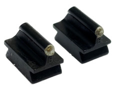 (2) Winchester Factory Original Steel 3/8” Dovetail Front Sight Blade Post Bead