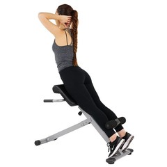 Foldable Roman Chair 45 Degree Adjustable Hyperextension Abs Workout Support Pad