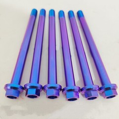 1pcs M10 x 108-135mm Titanuim Alloy Screws Bolts 1.25 Pitch Flange Head Cap