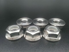 6X Titanium Ti M10x1.25mm Pitch Sprocket Flange Lock Nut For Motorcycle Bike