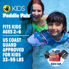 Paddle Pals Learn to Swim Life Vest for Toddlers 33 to 55 Pounds Race Car Design