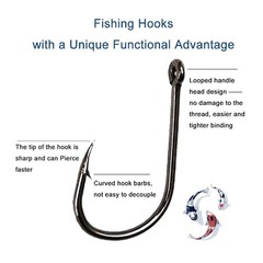 300PCS Small High-Carbon Steel Barbed Fishing Varies (Small To Large), Silver