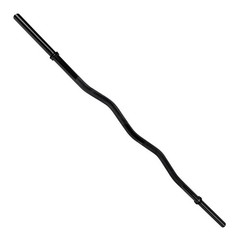 CAP Barbell Standard 1 In. Solid Chromed E-Z Weight Curl Bar, 47 In., Black