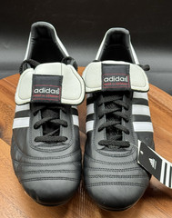 Adidas World Cup Football Shoes 011040 Black White Made In Germany SIze 11