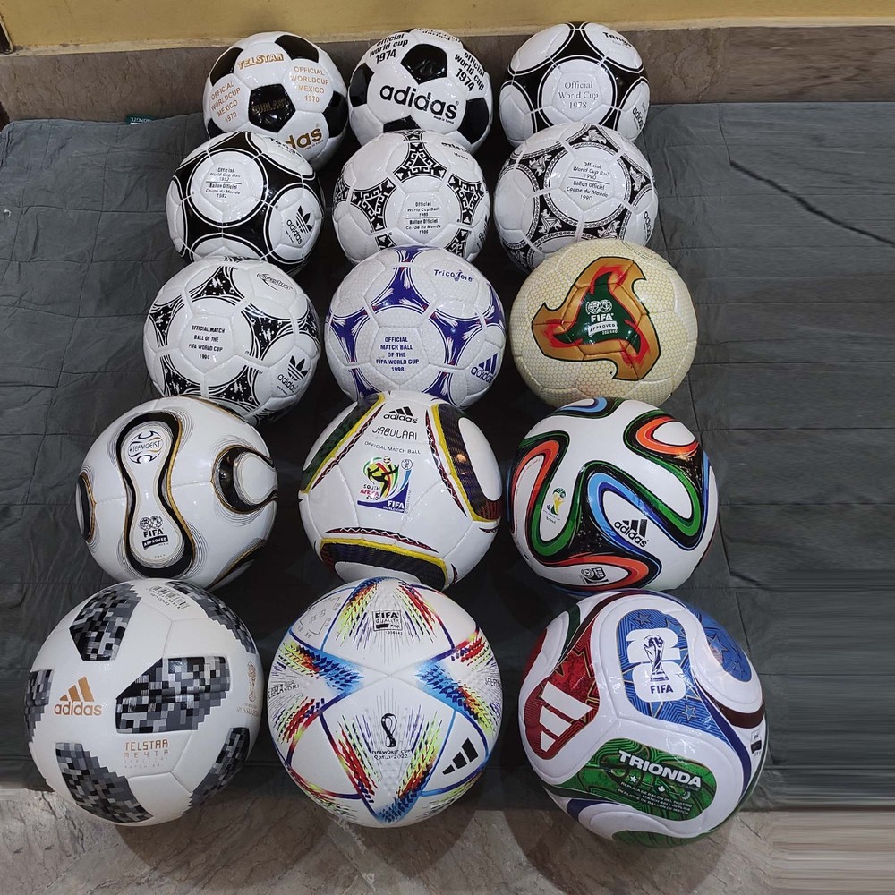 Adidas Official Fifa World Cup Match Soccer Ball History Set 1970-2026 Size 5