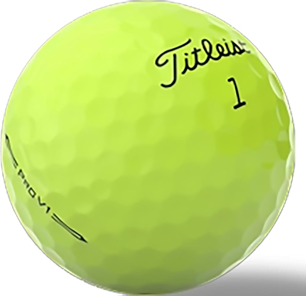 Titleist Pro V1 Yellow Used Golf Balls in Good Condition, 2023, AAA Quality