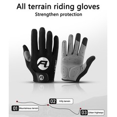 Cycling Gloves Padded Full Finger Mountain Bike Gloves Breathable MTB Racing Men