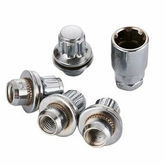 5pcs M12x1.5 Wheel Lock Nuts, 37mm Height, Flat Mag Seat, Only for Toyota OEM