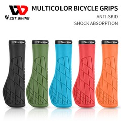 WEST BIKING Bicycle Handlebar Grips Ergonomic Lock-on Cycling Bike Grips Pink