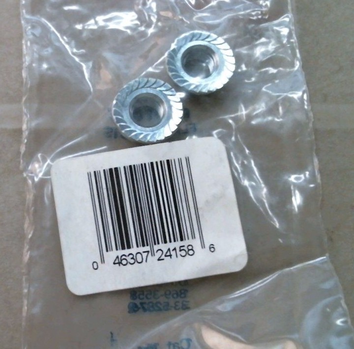 WALD Bicycle Parts 24158 5/16&Prime; Flange Nuts, 2PK, FREE SHIPPING