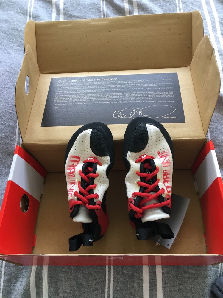 Mad Rock Pulse Negative Climbing Shoes- Red Men&rsquo;s Size 3.5 US Euro 35 NEW 896