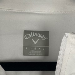Callaway Lightweight Quarter Zip Golf Pullover Size Large White Stretch