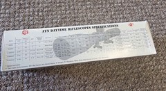 ATN 4- 12×60 LU Rifle Scope Mount Black 30mm Rings Rangefinder Never Used.
