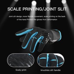 Cycling Gloves Padded Full Finger Mountain Bike Gloves Breathable MTB Racing Men
