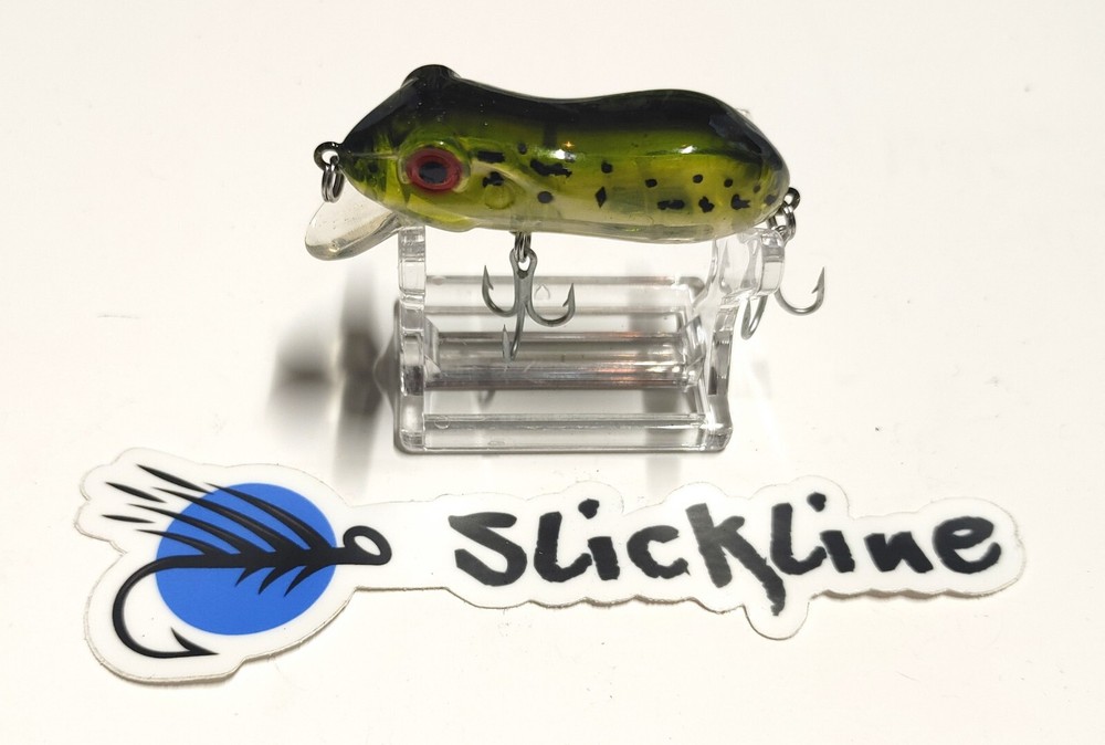 SLICKLINE 50mm Floating Topwater Frog Fishing Lure Swimbait Bass Pike 4 COLORS
