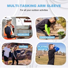 UV Cooling Arm Sleeves UPF50+ – Sun Protection & Reflective for Outdoor Sports U