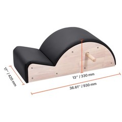 Uimoso Pilates Spine Corrector Arc for Fitness and Spine Stretching, Rubber Wood
