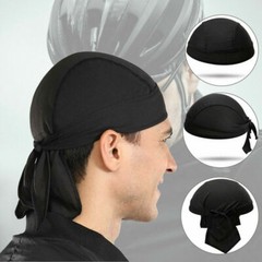 3 Pack Skull Cap Motorcycle Head Wrap Tie Durag Du-rag Quick-drying Cycling Hat