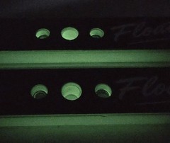 Onewheel+ XR Rails Powder Coated In Glow In The Dark With Rail Guards In Black