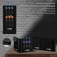 Cyeelife Dart Holder Combinable Plastic Wall Mount for 12pcs Steel/Soft Tip Dart