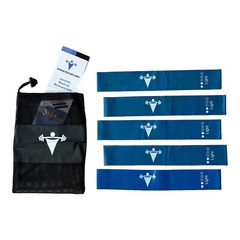 Resistance Bands Loop Set of 5 Exercise Workout Rehab Fitness Yoga Booty Band