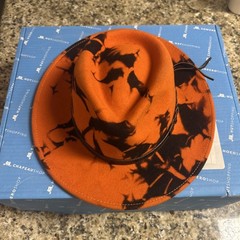 faustmann GERMANY Hunter’s Orange Deer Hunting Upland Wool Crushable Hat. 7-5/8”